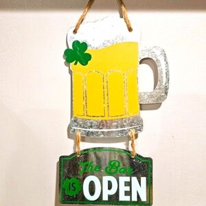 St. Patrick's Day Beer Bar Sign